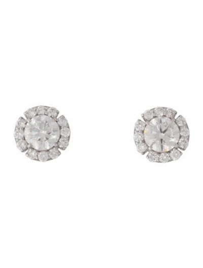Pre-owned Earrings 14k 3.87ctw Lab-grown Diamond Studs In Multi