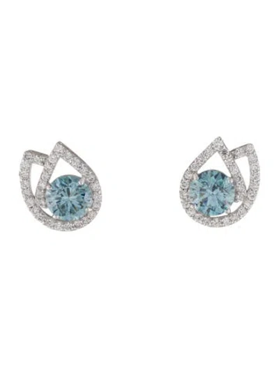 Pre-owned Earrings 14k 3.89ctw Lab-grown Diamond Stud  In Multi