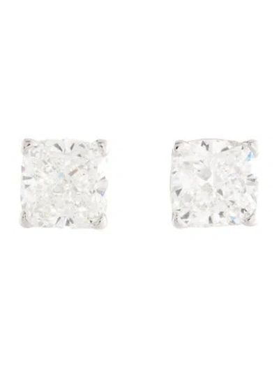 Pre-owned Earrings 14k 3.91ctw Lab-grown Diamond Stud  In Multi