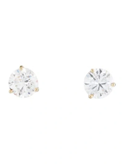 Pre-owned Earrings 14k 3.93ctw Lab-grown Diamond Stud  In Multi