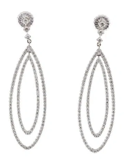 Pre-owned Earrings 14k 4.00ctw Diamond Drop  In Multi