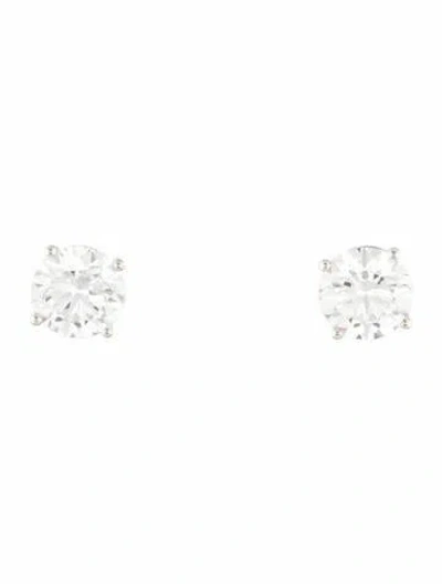 Pre-owned Earrings 14k 4.00ctw Lab-grown Diamond Soliatire Stud  In Multi