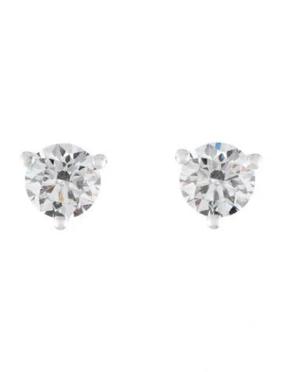 Pre-owned Earrings 14k 4.00ctw Lab-grown Diamond Solitaire Stud  In Multi