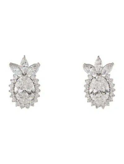Pre-owned Earrings 14k 4.00ctw Lab-grown Diamond Stud  In Multi