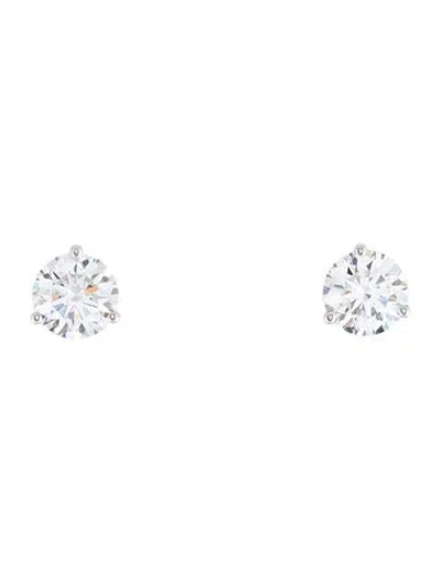 Pre-owned Earrings 14k 4.00ctw Lab-grown Diamond Stud  In Multi