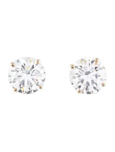 Pre-owned Earrings 14k 4.00ctw Lab-grown Diamond Stud  In Multi