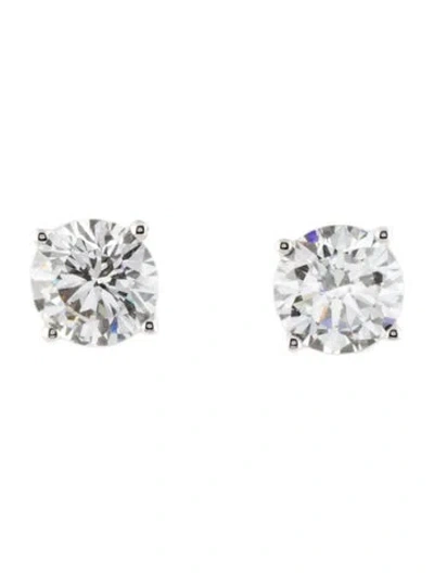 Pre-owned Earrings 14k 4.00ctw Lab-grown Diamond Stud  In Multi