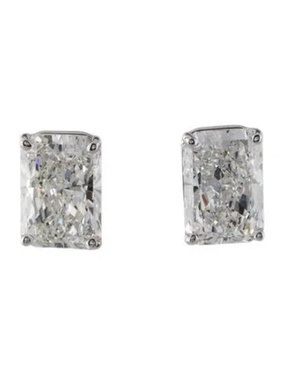 Pre-owned Earrings 14k 4.01ctw Lab-grown Diamond Solitaire Stud  In Multi