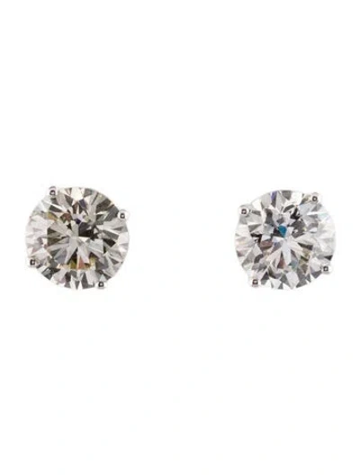 Pre-owned Earrings 14k 4.02ctw Lab-grown Diamond Stud  In Multi