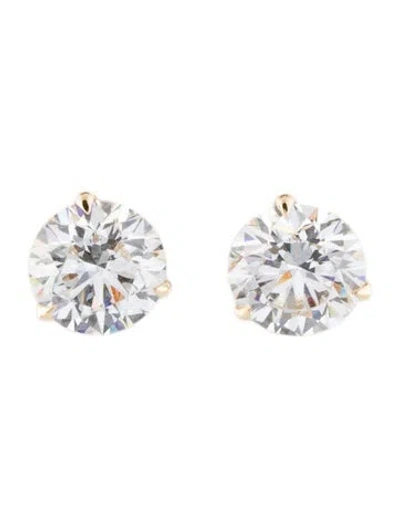 Pre-owned Earrings 14k 4.02ctw Lab-grown Diamond Stud  In Multi