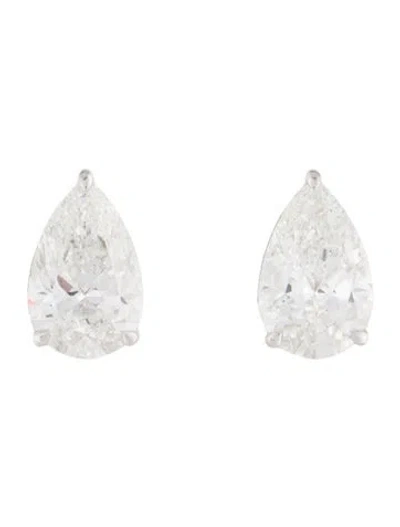 Pre-owned Earrings 14k 4.03ctw Lab-grown Diamond Stud  In Multi