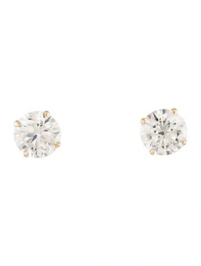 Pre-owned Earrings 14k 4.04ctw Lab-grown Diamond Stud  In Multi