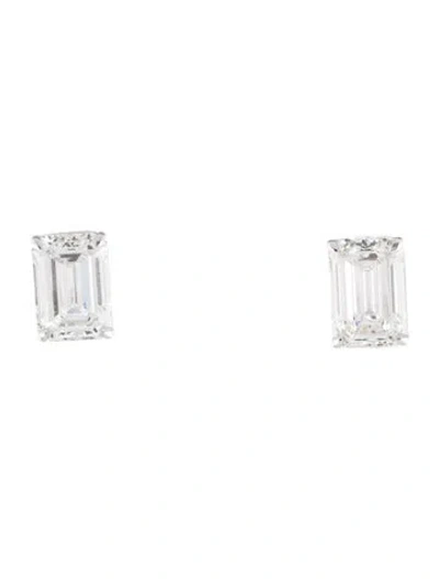 Pre-owned Earrings 14k 4.04ctw Lab-grown Diamond Stud  In Multi