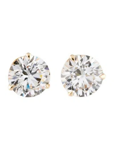 Pre-owned Earrings 14k 4.04ctw Lab-grown Diamond Stud  In Multi
