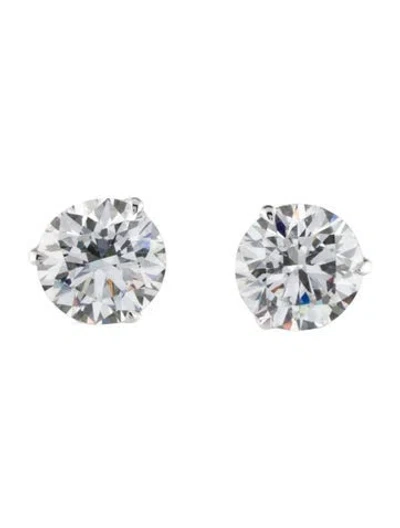 Pre-owned Earrings 14k 4.04ctw Lab-grown Diamond Stud  In Multi