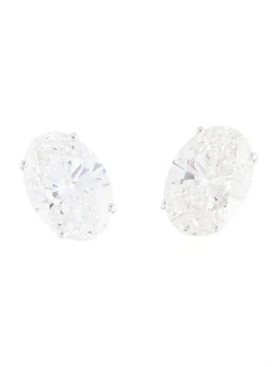 Pre-owned Earrings 14k 4.07ctw Lab-grown Diamond Stud  In Multi