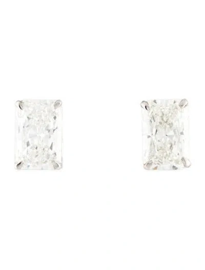 Pre-owned Earrings 14k 4.08ctw Lab-grown Diamond Stud  In Multi
