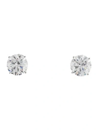 Pre-owned Earrings 14k 4.08ctw Lab-grown Diamond Stud  In Multi