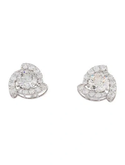 Pre-owned Earrings 14k 4.10ctw Lab-grown Diamond Stud  In Multi
