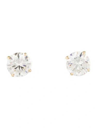 Pre-owned Earrings 14k 4.10ctw Lab-grown Diamond Stud  In Multi