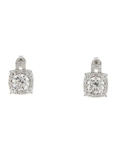 Pre-owned Earrings 14k 4.11ctw Lab-grown Diamond Stud  In Multi