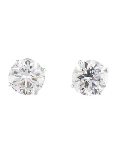 Pre-owned Earrings 14k 4.12ctw Lab-grown Diamond Stud  In Multi