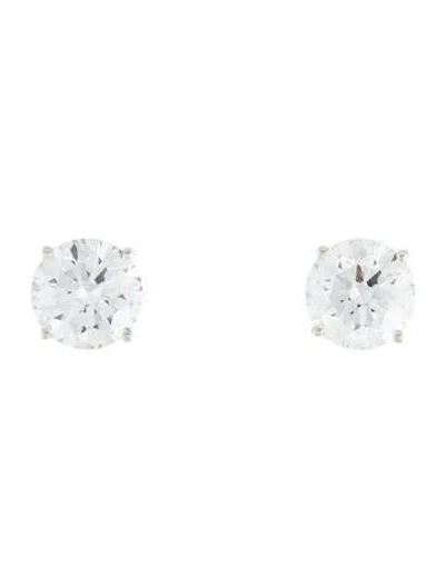 Pre-owned Earrings 14k 4.13ctw Lab Grown Diamond Stud  In Multi