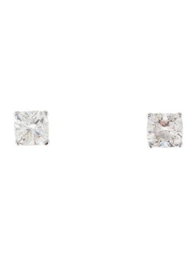 Pre-owned Earrings 14k 4.14ctw Lab-grown Diamond Stud  In Multi
