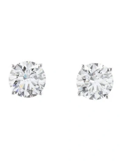 Pre-owned Earrings 14k 4.14ctw Lab-grown Diamond Stud  In Multi