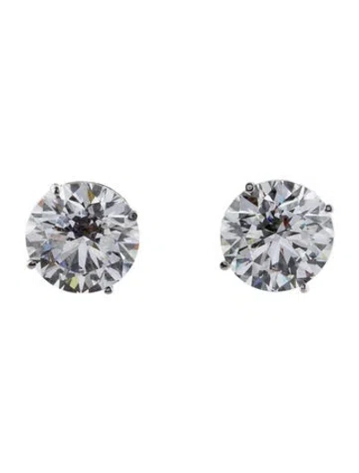Pre-owned Earrings 14k 4.14ctw Lab-grown Diamond Studs In Multi
