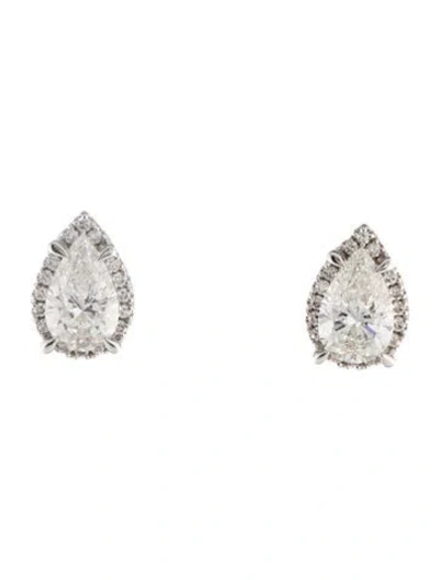 Pre-owned Earrings 14k 4.15ctw Lab-grown Diamond Stud  In Multi