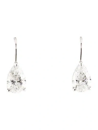 Pre-owned Earrings 14k 4.16ctw Lab-grown Diamond Drop  W/ Tags In Multi