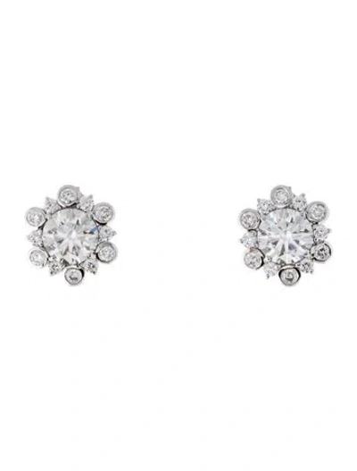 Pre-owned Earrings 14k 4.17ctw Lab-grown Diamond Stud  In Multi