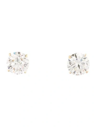 Pre-owned Earrings 14k 4.17ctw Lab-grown Diamond Stud  In Multi