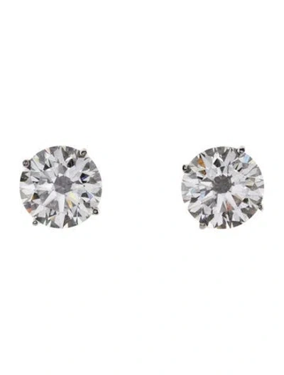 Pre-owned Earrings 14k 4.18ctw Lab-grown Diamond Studs In Multi