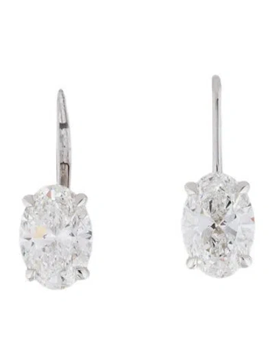 Pre-owned Earrings 14k 4.20ctw Lab-grown Diamond Drop  W/ Tags In Multi