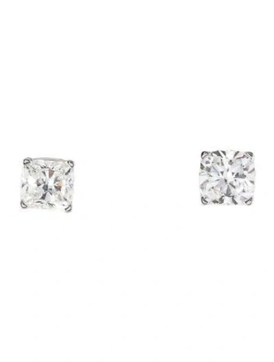 Pre-owned Earrings 14k 4.22ctw Lab-grown Diamond Stud  In Multi
