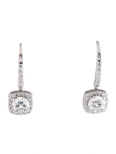 Pre-owned Earrings 14k 4.24ctw Lab-grown Diamond Drop  In Multi