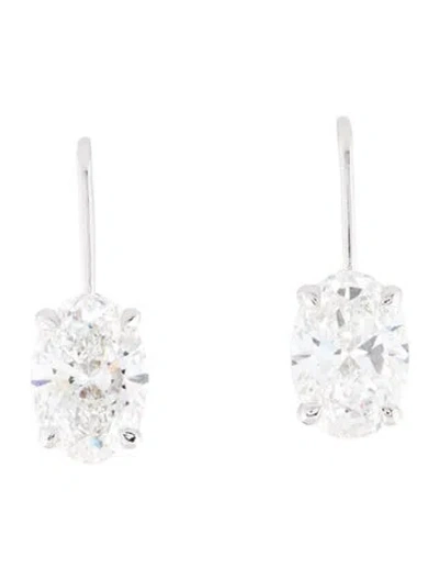 Pre-owned Earrings 14k 4.24ctw Lab-grown Diamond Drop  W/ Tags In Multi