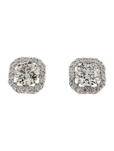 Pre-owned Earrings 14k 4.26ctw Lab-grown Diamond Stud  In Multi