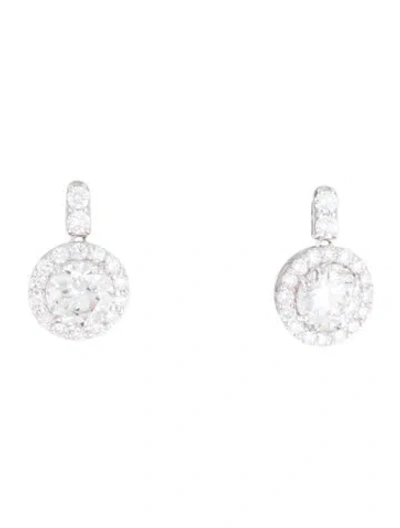 Pre-owned Earrings 14k 4.29ctw Lab-grown Diamond Drop  In Multi