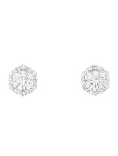 Pre-owned Earrings 14k 4.32ctw Lab-grown Diamond Stud  In Multi
