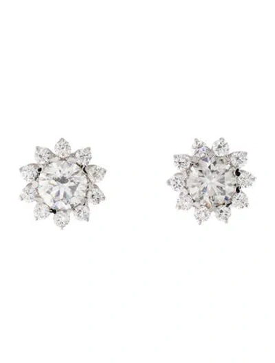 Pre-owned Earrings 14k 4.41ctw Lab-grown Diamond Stud  In Multi