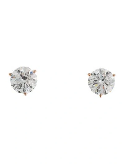 Pre-owned Earrings 14k 4.50ctw Lab-grown Diamond Stud  In Multi