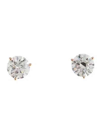 Pre-owned Earrings 14k 4.50ctw Lab-grown Diamond Stud  In Multi