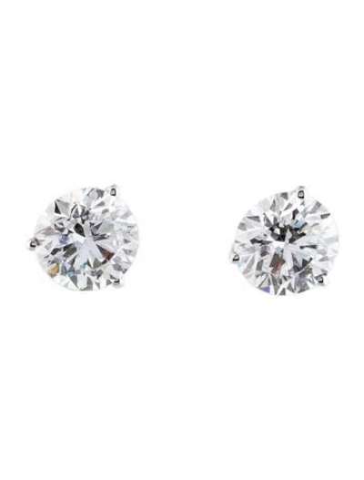 Pre-owned Earrings 14k 4.51ctw Lab-grown Diamond Stud  In Multi