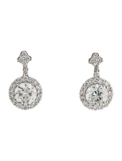Pre-owned Earrings 14k 4.52ctw Lab-grown Diamond Drop  In Multi