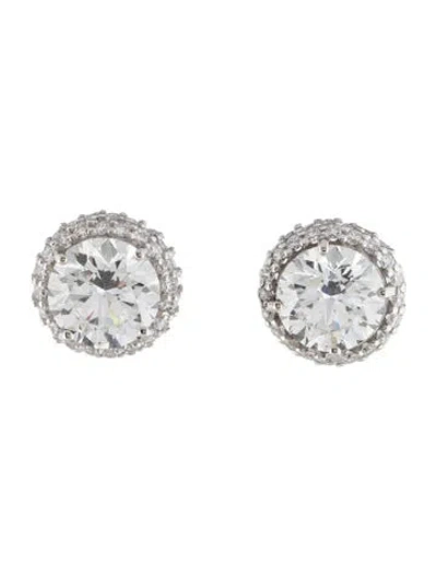 Pre-owned Earrings 14k 4.54ctw Lab-grown Diamond Studs In Multi