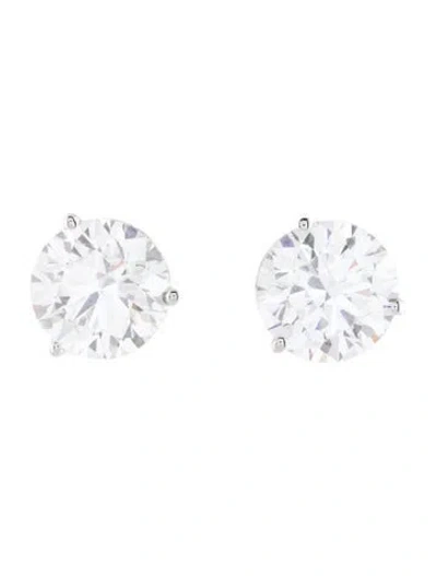Pre-owned Earrings 14k 4.55ctw Lab-grown Diamond Stud Earrinngs In Multi