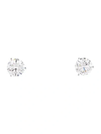 Pre-owned Earrings 14k 4.56ctw Lab-grown Diamond Stud  In Multi